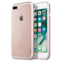 Laut EXOFRAME - Etui iPhone 8 Plus / 7 Plus z aluminiową ramką z 2 foliami na ekran w zestawie (Rose Gold)