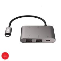 Kanex 4-Port USB Charging Hub with USB-C - Adapter z USB-C na USB 3.0 x 4 + USB-C PD Port (Anodized Aluminum) Kanex 4-Port USB Charging Hub with USB-C - Adapter z USB-C na USB 3.0 x 4 + USB-C PD Port (Anodized Aluminum)