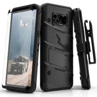 Zizo Bolt Cover - Pancerne etui Samsung Galaxy S8+ ze szkłem 9H na ekran + podstawka & uchwyt do paska (Black) Zizo Bolt Cover - Pancerne etui Samsung Galaxy S8+ ze szkłem 9H na ekran + podstawka & uchwyt do paska (Black)