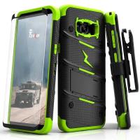 Zizo Bolt Cover - Pancerne etui Samsung Galaxy S8+ ze szkłem 9H na ekran + podstawka & uchwyt do paska (Black/Neon Green) Zizo Bolt Cover - Pancerne etui Samsung Galaxy S8+ ze szkłem 9H na ekran + podstawka & uchwyt do paska (Black/Neon Green)