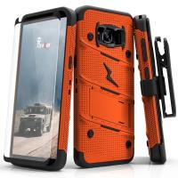 Zizo Bolt Cover - Pancerne etui Samsung Galaxy S8+ ze szkłem 9H na ekran + podstawka & uchwyt do paska (Orange/Black) Zizo Bolt Cover - Pancerne etui Samsung Galaxy S8+ ze szkłem 9H na ekran + podstawka & uchwyt do paska (Orange/Black)