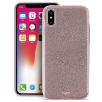 PURO Glitter Shine Cover - Etui iPhone Xs / X (Rose Gold) PURO Glitter Shine Cover - Etui iPhone Xs / X (Rose Gold)
