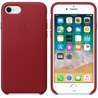 Apple Leather Case - Skórzane etui iPhone 8 / 7 (czerwony) (PRODUCT)RED Apple Leather Case - Skórzane etui iPhone 8 / 7 (czerwony) (PRODUCT)RED
