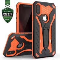 Zizo Static Cover - Pancerne etui iPhone X z podstawką (Black/Orange) Zizo Static Cover - Pancerne etui iPhone X z podstawką (Black/Orange)