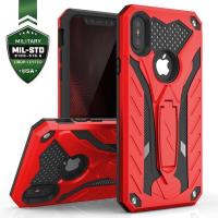 Zizo Static Cover - Pancerne etui iPhone X z podstawką (Red/Black) Zizo Static Cover - Pancerne etui iPhone X z podstawką (Red/Black)