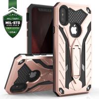 Zizo Static Cover - Pancerne etui iPhone X z podstawką (Rose Gold/Black) Zizo Static Cover - Pancerne etui iPhone X z podstawką (Rose Gold/Black)