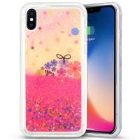 Zizo Liquid Glitter Star Case - Etui iPhone X (Spring Flowers) Zizo Liquid Glitter Star Case - Etui iPhone X (Spring Flowers)