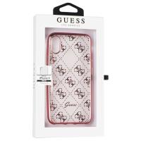 Guess 4G Transparent - Etui iPhone X (różowo złoty)