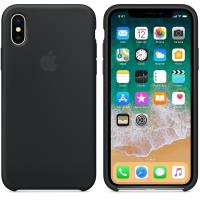 Apple Silicone Case - Silikonowe etui iPhone X (czarny)