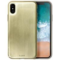 Laut HUEX METALLICS - Etui iPhone X z 2 foliami na ekran w zestawie (Gold)