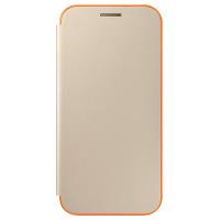 Samsung Neon Flip Cover - Etui z klapką Samsung Galaxy A3 (2017) z efektem podświetlenia (złoty)
