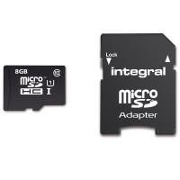Integral UltimaPro - Karta pamięci 8GB microSDHC/XC 40MB/s Class 10 UHS-I U1 + Adapter Integral UltimaPro - Karta pamięci 8GB microSDHC/XC 40MB/s Class 10 UHS-I U1 + Adapter