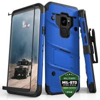 Zizo Bolt Cover - Pancerne etui Samsung Galaxy S9 ze szkłem 9H na ekran + podstawka & uchwyt do paska (Blue/Black) Zizo Bolt Cover - Pancerne etui Samsung Galaxy S9 ze szkłem 9H na ekran + podstawka & uchwyt do paska (Blue/Black)