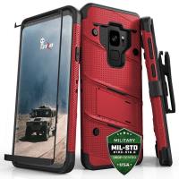 Zizo Bolt Cover - Pancerne etui Samsung Galaxy S9 ze szkłem 9H na ekran + podstawka & uchwyt do paska (Red/Black) Zizo Bolt Cover - Pancerne etui Samsung Galaxy S9 ze szkłem 9H na ekran + podstawka & uchwyt do paska (Red/Black)