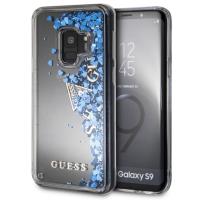 Guess Liquid Glitter - Etui Samsung Galaxy S9 (niebieski)