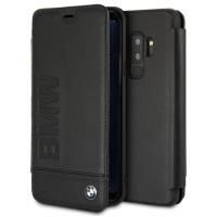 BMW Signature Logo Imprint Book Case - Skórzane etui z klapką Samsung Galaxy S9+ z wytłaczanym logo BMW + kieszenie na karty (czarny) BMW Signature Logo Imprint Book Case - Skórzane etui z klapką Samsung Galaxy S9+ z wytłaczanym logo BMW + kieszenie na karty (czarny)