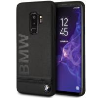BMW Signature Logo Imprint Case - Skórzane etui Samsung Galaxy S9+ z wytłaczanym logo BMW (czarny) BMW Signature Logo Imprint Case - Skórzane etui Samsung Galaxy S9+ z wytłaczanym logo BMW (czarny)