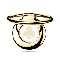 PURO Magnetic Ring - Magnetyczny uchwyt na palec do telefonu z funkcją standu (złoty trefl) PURO Magnetic Ring - Magnetyczny uchwyt na palec do telefonu z funkcją standu (złoty trefl)