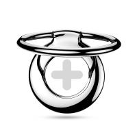 PURO Magnetic Ring - Magnetyczny uchwyt na palec do telefonu z funkcją standu (srebrny plus) PURO Magnetic Ring - Magnetyczny uchwyt na palec do telefonu z funkcją standu (srebrny plus)