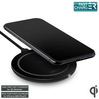 PURO Fast Wireless Charging Station QI - Bezprzewodowa ładowarka indukcyjna Qi do iPhone i Android, 10 W (czarny) PURO Fast Wireless Charging Station QI - Bezprzewodowa ładowarka indukcyjna Qi do iPhone i Android, 10 W (czarny)