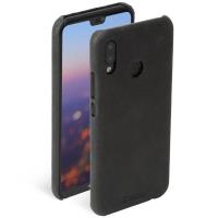 Krusell Sunne Cover - Skórzane etui Huawei P20 Lite (Black)