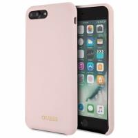 Guess Silicone - Etui iPhone 8 Plus / 7 Plus (jasny róż) Guess Silicone - Etui iPhone 8 Plus / 7 Plus (jasny róż)