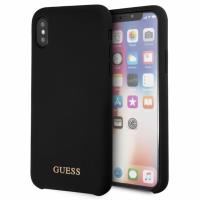 Guess Silicone - Etui iPhone Xs / X (czarny) Guess Silicone - Etui iPhone Xs / X (czarny)