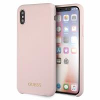 Guess Silicone - Etui iPhone X (jasny róż) Guess Silicone - Etui iPhone X (jasny róż)