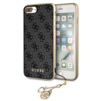 Guess 4G Charms Collection - Etui iPhone 8 Plus / 7 Plus z zawieszką (szary) Guess 4G Charms Collection - Etui iPhone 8 Plus / 7 Plus z zawieszką (szary)