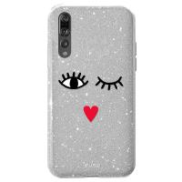 PURO Glitter EYES Shine Cover - Etui Huawei P20 Pro (Silver) Limited edition PURO Glitter EYES Shine Cover - Etui Huawei P20 Pro (Silver) Limited edition