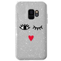 PURO Glitter EYES Shine Cover - Etui Samsung Galaxy S9 (Silver) Limited edition PURO Glitter EYES Shine Cover - Etui Samsung Galaxy S9 (Silver) Limited edition
