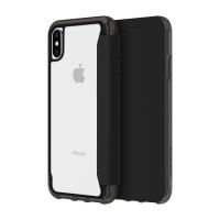 Griffin Survivor Clear Wallet - Etui z klapką iPhone Xs (czarny/przezroczysty)