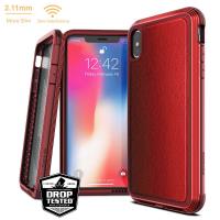 X-Doria Defense Lux - Etui aluminiowe iPhone Xs Max (Drop test 3m) (Red Leather) X-Doria Defense Lux - Etui aluminiowe iPhone Xs Max (Drop test 3m) (Red Leather)