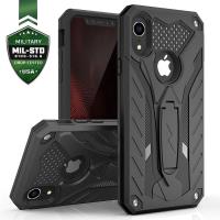 Zizo Static Cover - Pancerne etui iPhone XR z podstawką (Black/Black) Zizo Static Cover - Pancerne etui iPhone XR z podstawką (Black/Black)