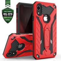 Zizo Static Cover - Pancerne etui iPhone XR z podstawką (Red/Black) Zizo Static Cover - Pancerne etui iPhone XR z podstawką (Red/Black)