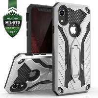 Zizo Static Cover - Pancerne etui iPhone XR z podstawką (Silver/Black) Zizo Static Cover - Pancerne etui iPhone XR z podstawką (Silver/Black)