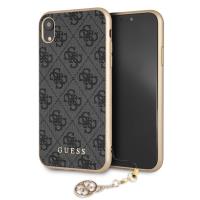 Guess 4G Charms Collection - Etui iPhone XR z zawieszką (szary) Guess 4G Charms Collection - Etui iPhone XR z zawieszką (szary)