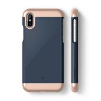 Caseology Savoy Case - Etui iPhone Xs / X (Navy) Caseology Savoy Case - Etui iPhone Xs / X (Navy)