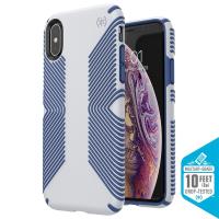 Speck Presidio Grip - Etui iPhone Xs / X (Microchip Grey/Ballpoint Blue) Speck Presidio Grip - Etui iPhone Xs / X (Microchip Grey/Ballpoint Blue)