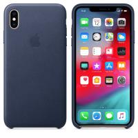 Apple Leather Case - Skórzane etui iPhone Xs Max (nocny błękit) Apple Leather Case - Skórzane etui iPhone Xs Max (nocny błękit)