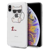 Karl Lagerfeld Choupette Fun Eaten Apple - Etui iPhone Xs Max (przezroczysty) Karl Lagerfeld Choupette Fun Eaten Apple - Etui iPhone Xs Max (przezroczysty)