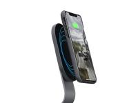 Nordic Elements Thor - Magnetyczna ładowarka indukcyjna Qi do iPhone i Android, 10 W (srebrny/szary) Nordic Elements Thor - Magnetyczna ładowarka indukcyjna Qi do iPhone i Android, 10 W (srebrny/szary)