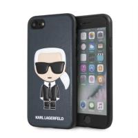 Karl Lagerfeld Iconic Karl Embossed - Etui iPhone 8 / 7 (granatowy) Karl Lagerfeld Iconic Karl Embossed - Etui iPhone 8 / 7 (granatowy)