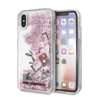 Karl Lagerfeld Liquid Glitter Case - Etui iPhone Xs / X ( Rose Gold Glitter) Karl Lagerfeld Liquid Glitter Case - Etui iPhone Xs / X ( Rose Gold Glitter)