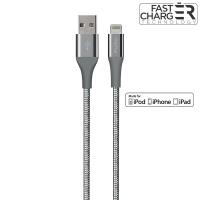PURO Fabric K2 - Kabel w oplocie heavy duty USB-A/Lightning MFi 2m (Space Gray) PURO Fabric K2 - Kabel w oplocie heavy duty USB-A/Lightning MFi 2m (Space Gray)