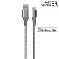 PURO Fabric K2 - Kabel w oplocie heavy duty USB-A/Lightning MFi 3m (Space Gray) PURO Fabric K2 - Kabel w oplocie heavy duty USB-A/Lightning MFi 3m (Space Gray)