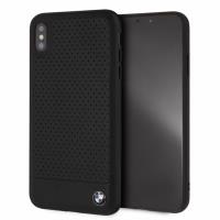 BMW Perforated Horizontal Smooth Leather - Etui iPhone Xs Max (czarny) BMW Perforated Horizontal Smooth Leather - Etui iPhone Xs Max (czarny)