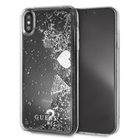 Guess Liquid Glitter Hearts - Etui iPhone Xs Max (Silver) Guess Liquid Glitter Hearts - Etui iPhone Xs Max (Silver)