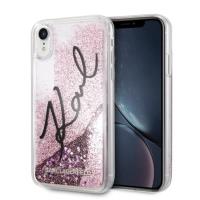 Karl Lagerfeld Signature Glitter Case - Etui iPhone XR (Stars Pink) Karl Lagerfeld Signature Glitter Case - Etui iPhone XR (Stars Pink)