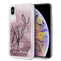 Karl Lagerfeld Signature Glitter Case - Etui iPhone Xs Max (Stars Pink) Karl Lagerfeld Signature Glitter Case - Etui iPhone Xs Max (Stars Pink)